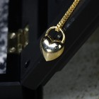 Vintage Heart Padlock Necklace Gold Unisex Vintage Jewelry