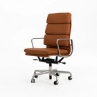 2020s Herman Miller Eames Soft Pad Executive Desk Chair In Cognac Leather  Brown