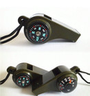 1pc 3-in-1 Survival Whistle With Compass   Thermometer     Camping Essential - New