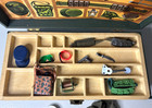 1964 Hasbro G i  Joe Wooden Footlocker With Accessories Weapons Uniforms  more