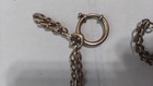 Antique 1890 Solid Silver  Heavy 25gr Single Albert Watch Chain  25