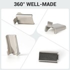 20 Pcs Shelf Support Clips Metal Adjustable Brackets Partition Heavy Duty Silver