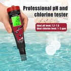 Ph Chlorine Meter Digital Salinity Ph Tester For Saltwater Pool Salt Reader  Lcd
