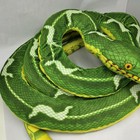 Melissa   Doug Giant 15 Ft Snake Plush Boa Constrictor Green Yellow Stuffed Toy