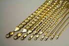 Gold Authentic 10k Solid Gold Men women Cuban Link Bracelet Size 7 -9  Free Ship