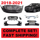 For 2018 2019 2020 2021 Gmc Terrain Front Bumper Cover Grills Fog Lamp Cover