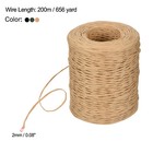 3roll 656ft Floral Bind Wire Wrap Twine 2mm Florist Wrapping Binding Wire 3color