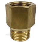 2 Pack 3 8  Female X 3 8  Male Npt Pipe Fitting Extender Adapter Fip X Mip Brass