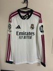 Real Madrid Mbapp    10 Soccer Jersey White Long Sleeve Unisex Size S