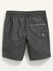 Old Navy Kid Boys Solid Gray Swim Trunks Shorts Size Small Medium Or Large