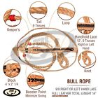 Fcbr Bull Rope 9 7 Left Hand Bull Riding Gear Rodeo Equipment Hand Rosin Chaps
