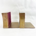 Vintage Park Sherman Mcm Art Deco Brass Velvet S Monogram Book End Lot Of 2 Read
