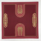 Angels Envy Bourbon Burgundy And Gold Bar Mat 14 X 14 Inch Large Square