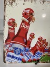 Budweiser Bud Bowl Metal Sign - Bud Light - Retro Ad National Football League