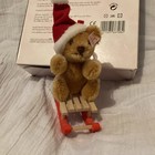 Vintage L e Of 2003 Teddy On Sleigh Steiff Mohair Bear New In Box All Tags