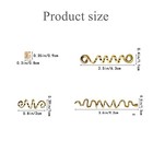 28-piece Spiral Coils Dreadlock Beads Braids Rings Clips Metal Cuffs Loc Gold