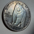 1936-s Bay Bridge Commemorative Half Dollar 50c - Original Luster   Tone