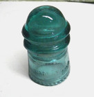 Vintage Hemingray No  9 Glass Insulator Aqua Blue Made In Usa
