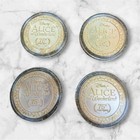 2026 Disney D23 Expo Alice In Wonderland 75th Coin Set Of 4 Medallion Cheshire