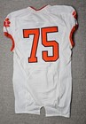 Clemson Tigers Football Jersey Mens 44 L White Game Worn Team Issued Nike  75