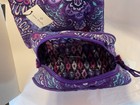 Nwt  Vera Bradley Lilac Tapestry Medium Zip Cosmetic Bag