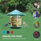 Hanging Wild Bird Feeder Feeding Station Seed Nut Garden Birds Seed Dispenser