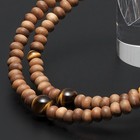 Buddhist Prayer Beads 108 Mala Bracelet Sandalwood Tigers Eye Japan