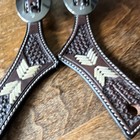 Professional s Choice Chocolate Arrowhead Spur Straps 