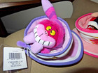 Disney  Fantasy Land Alice Wonderlan Queen Of Hearts Cheshire Cat Tea Cup Plush
