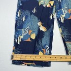 Guy Harvey Pants Womens Small Blue Rayon Tropical Fish Print Wide Leg Lounge