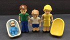 Vintage Little Tikes Dollhouse Family Lot  mom-dad-boy-baby  - Fast Shipping