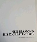 Neil Diamond His 12 Greatest Hits Sheet Music Vocals  Piano Guitar Songbook - 