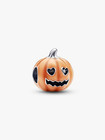 Pandora 792291c01 Spooky Pumpkin Charm Halloween Glow In Dark Heart Eyes W box