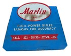 Rare Vintage Marlin Rifles Die Cut Counter Store Display Sign Cal  222 30 30  35