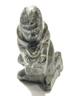 Vintage Inuit Eskimo Soapstone Carving Of Native American Hand Carved 20925 5 x4
