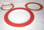 Vtg Mid Century Pyrex Flamingo Pink 13 Piece Dinner Ware Plates Cups 1950s Glass