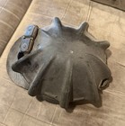 Antique Miner   s Turtle Shell Helmet Vtg Industrial Early  1900   s-coal Mining