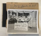 Vtg 1950s B w Photos   4x5    Negatives Clearwater Fl Voter Registration Stand Coa