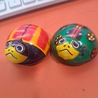Lot Of 2 Vintage 1950 s Koyo Tin Litho Ladybug Friction Toys Pat  207738 Japan