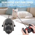 Remote Control Rat Mouse Cat Toy Realistic Rc Fake Rat Mouse Toy Flocking Wir   