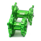 Kke Cnc Anodized Hubs Set For Kawasaki Kx250f 2006-2019 Kx450f 2006-2018 Green