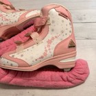 Jackson Softec Pink Girls Figure Ice Skates With Bag And Blade Covers Size 3