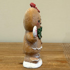 Coquette Sugar Dusted Gingerbread Girl With Lollipop Christmas Decor New