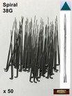 Morezmore M00934x50 50pc Needle Felting Needles 38g Medium Spiral Triangular