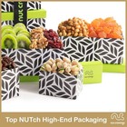 Nut Cravings Gourmet Dried Fruit   Nut Gift Basket Leaf Tower   Ribbon 12 Pieces