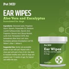 Pet Md Dog Ear Cleaning Wipes     Otic Cleanser For Dogs - 100 Ct   Soothing Ear C