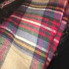 Super Soft Pashmina Look Blanket Scarf Wrap Shawl Long Plaid Approx 72x72