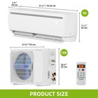 Yitahome 12k Btu Wifi Split Air Conditioner Heat Pump System 17 Seer2 208-230v
