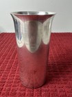 Vintage Silver Simple Tumbler Cup With Belvedere In 1955 Engraving 5 24    Tall