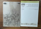 Stampin  Up  Wildflower Meadow Sizzix Floral Embossing Folders Retired 129376